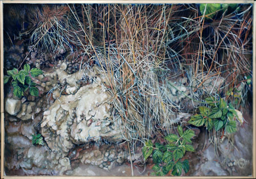 Ingenmansland, 65 x 44, tempera på duk, 2011